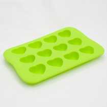 Silicone Heart Mould Green