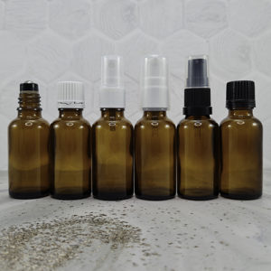 30ml Amber Dropper Bottles with Closures