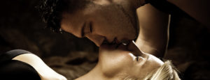 passionate kiss