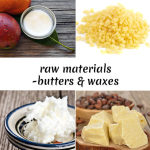 Ingredients - Natural Butters & Waxes