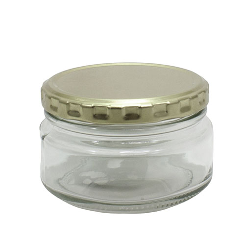 Jar 200ml with gold lid