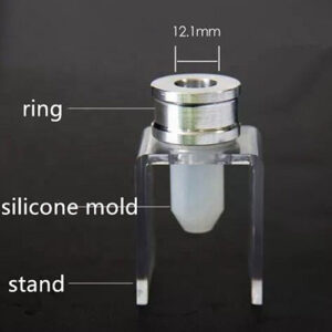 Stand and moulding ring for silicone mould