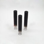 Empty Round Lipgloss Tube - 5.5ml Ombre Black with Black Lid