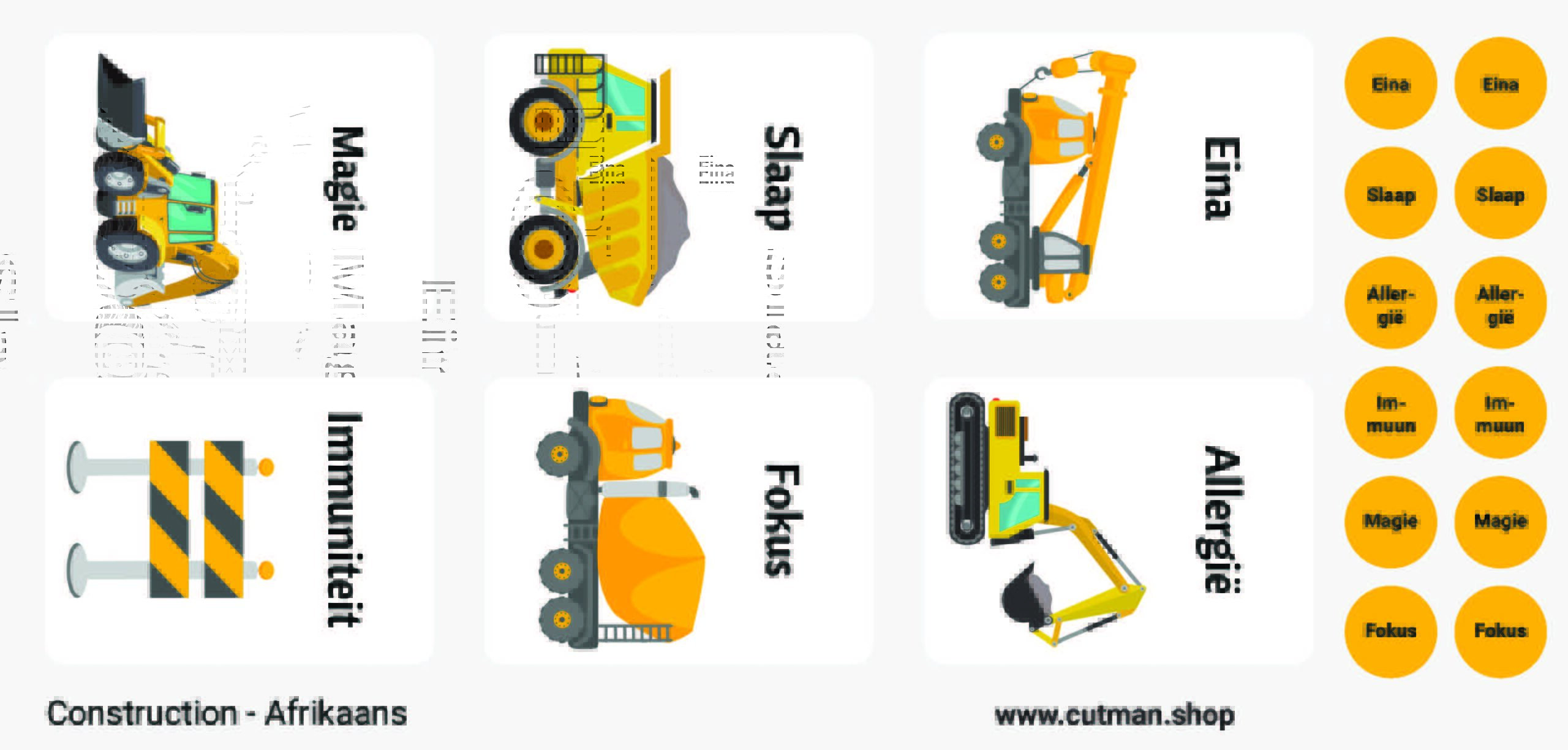 Construction Afrikaans