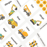 Construction Roller Bottle Stickers